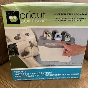 Cricut Jukebox Cartridge Storage Organizer - Green/Gray/White